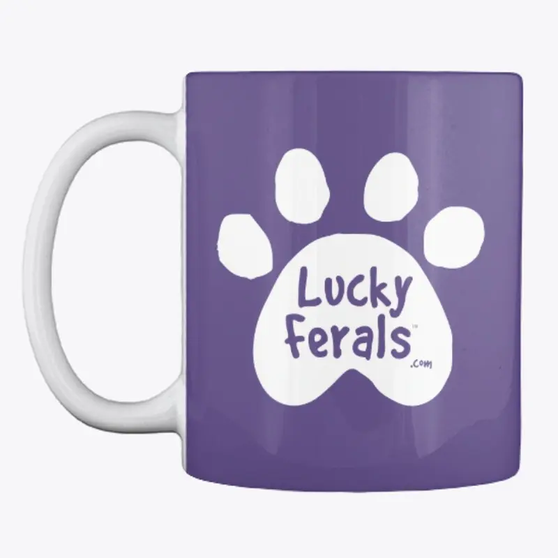 Lucky Ferals Paw Print Logo